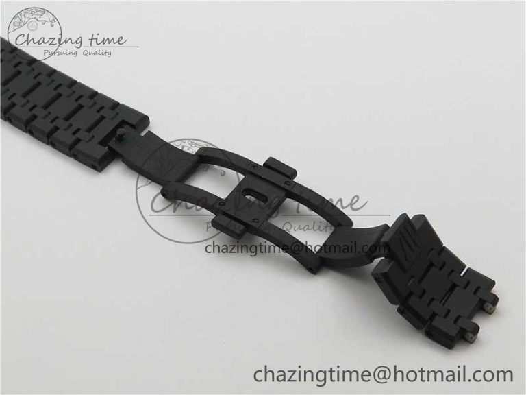Royal Oak 41mm 15400 DLC ZF 1:1 Best Edition White Textured Dial on SS Bracelet A3120 (Free Box)