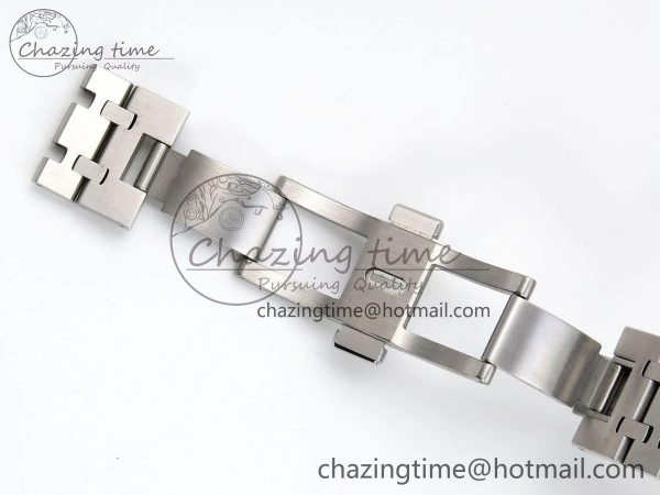 Royal Oak 41mm 15400 Frosted SS IPF 1:1 Best Edition Blue Textured Dial on SS Bracelet SA3120 Super Clone
