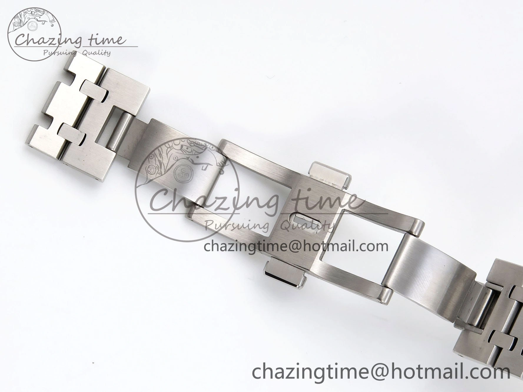 Royal Oak 41mm 15400 Frosted SS IPF 1:1 Best Edition Blue Textured Dial on SS Bracelet SA3120 Super Clone