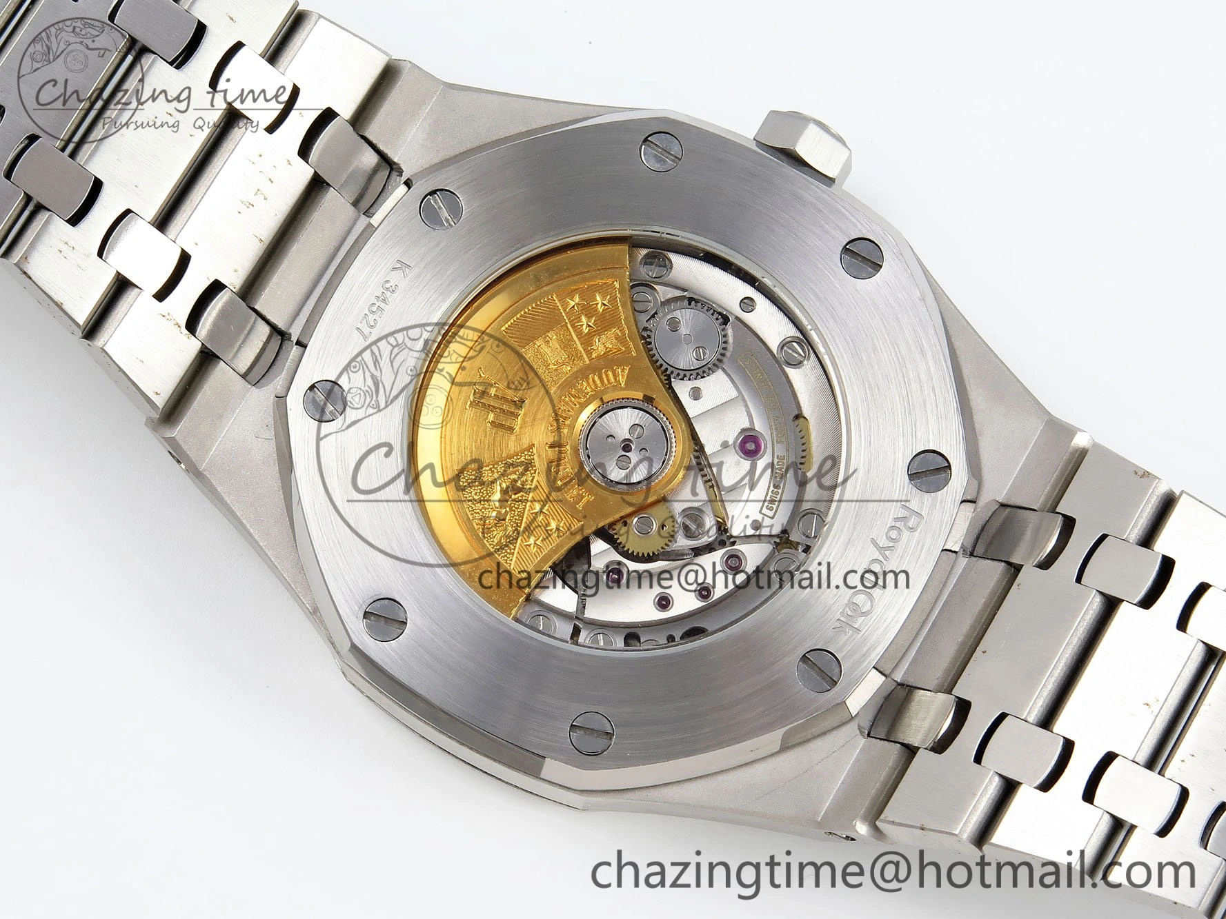 Royal Oak 41mm 15400 Frosted SS IPF 1:1 Best Edition Blue Textured Dial on SS Bracelet SA3120 Super Clone