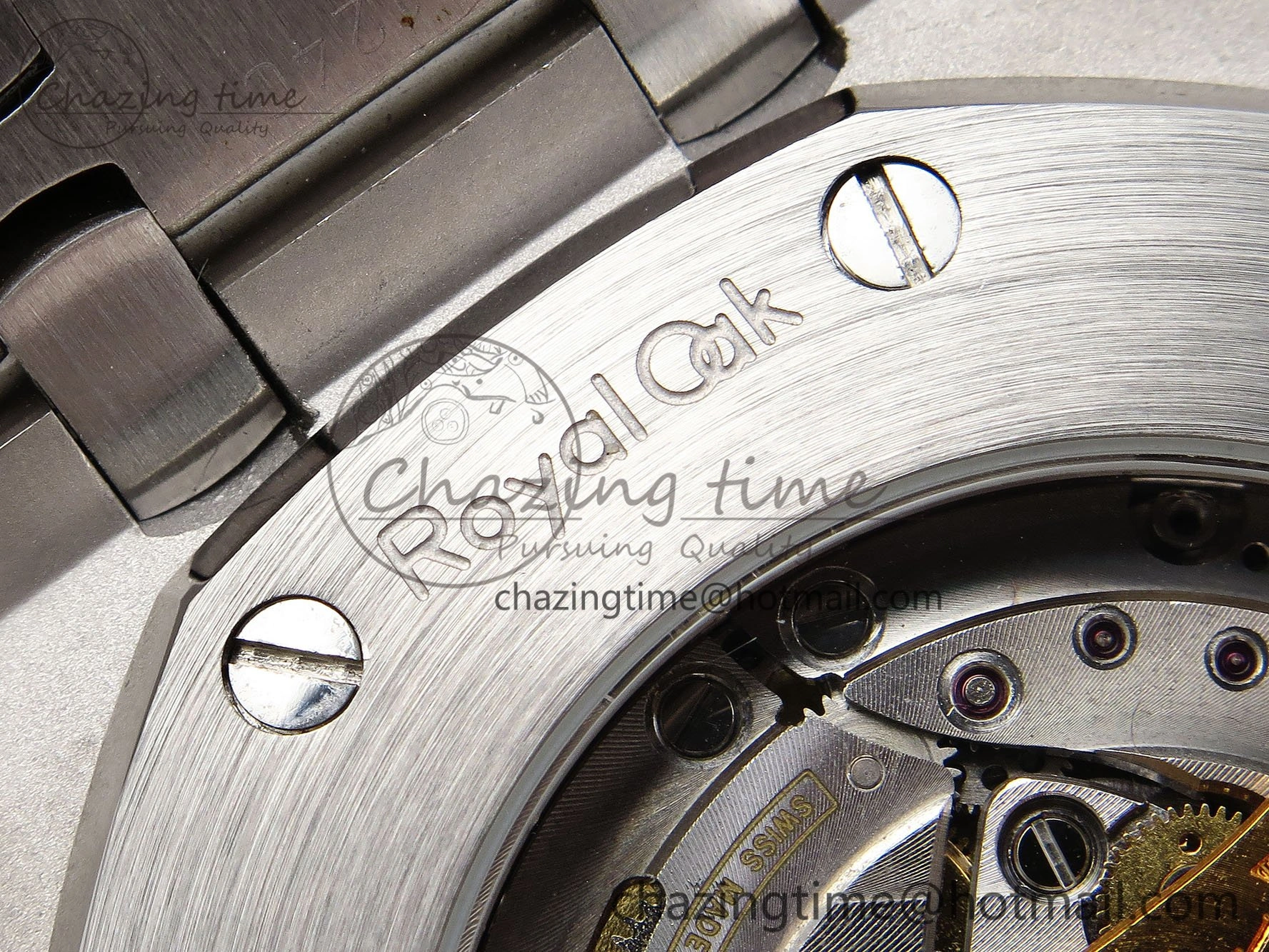 Royal Oak 41mm 15400 Frosted SS IPF 1:1 Best Edition Blue Textured Dial on SS Bracelet SA3120 Super Clone
