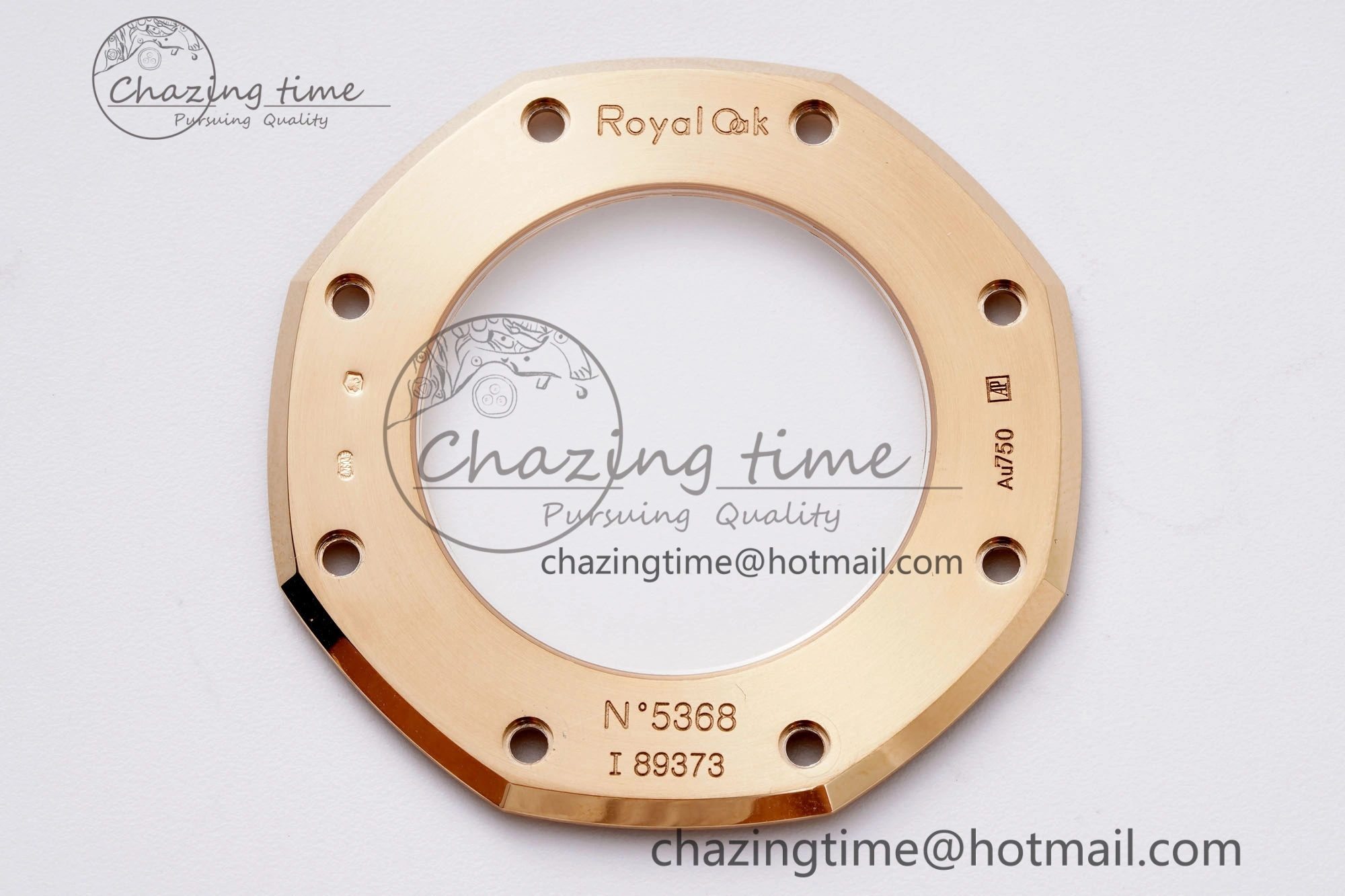 Royal Oak 41mm 15400 RG APSF 1:1 Best Edition Black Textured Dial on RG Bracelet SA3120 Super Clone V3