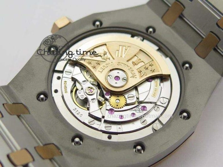 Royal Oak 41mm 15400 RG Bezel JF 1:1 Best Edition Black Dial On SS RG Bracelet A3120