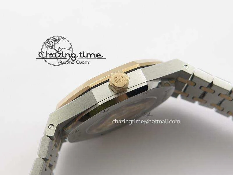 Royal Oak 41mm 15400 RG Bezel JF 1:1 Best Edition Silver Dial On SS RG Bracelet A3120