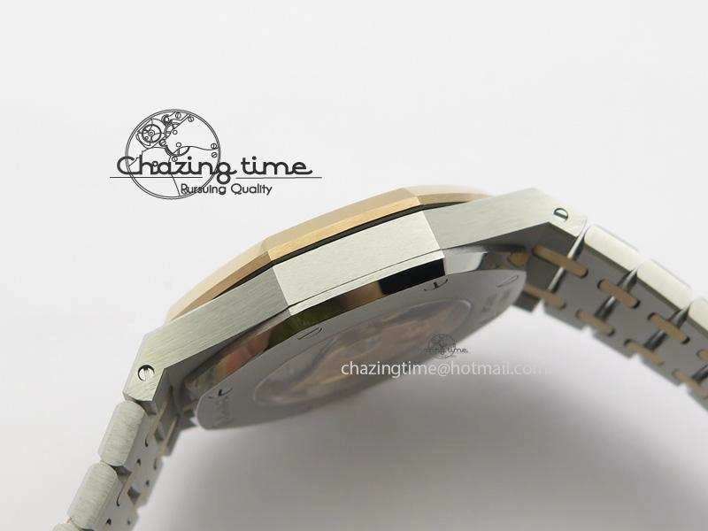 Royal Oak 41mm 15400 RG Bezel JF 1:1 Best Edition Silver Dial On SS RG Bracelet A3120