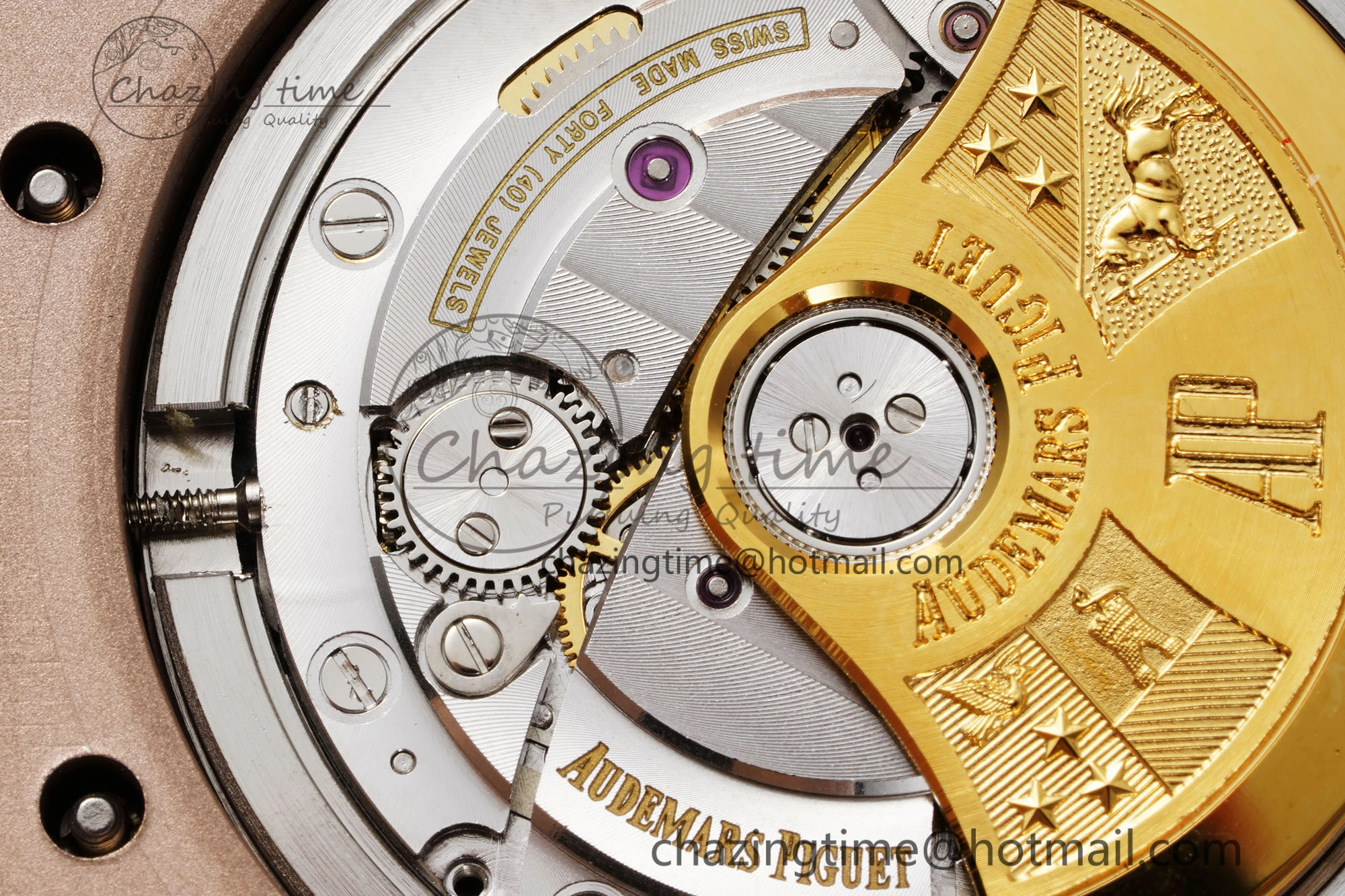 Royal Oak 41mm 15400 RG IPF 1:1 Best Edition White Textured Dial on RG Bracelet SA3120 Super Clone
