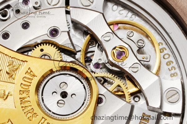 Royal Oak 41mm 15400 RG IPF 1:1 Best Edition White Textured Dial on RG Bracelet SA3120 Super Clone