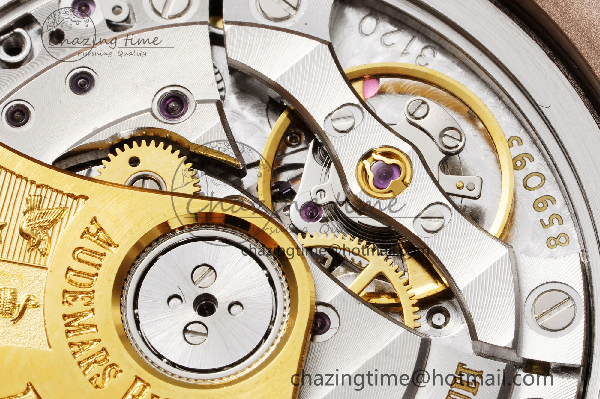 Royal Oak 41mm 15400 RG IPF 1:1 Best Edition White Textured Dial on RG Bracelet SA3120 Super Clone