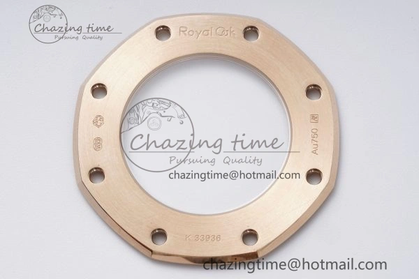 Royal Oak 41mm 15400 RG IPF 1:1 Best Edition White Textured Dial on RG Bracelet SA3120 Super Clone