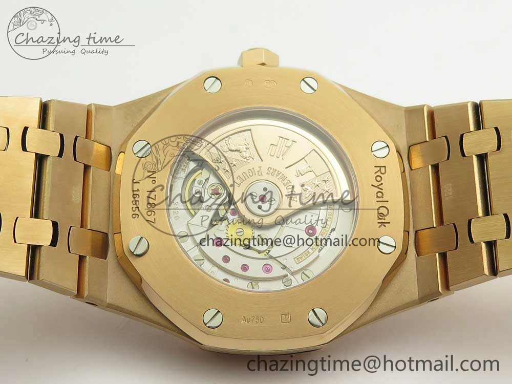 Royal Oak 41mm 15400 RG JF 1:1 Best Edition Black Textured Dial on RG Bracelet A3120 V5