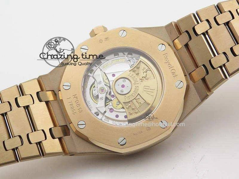 Royal Oak 41mm 15400 RG JF 1:1 Best Edition Blue Dial On RG Bracelet A3120