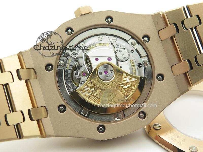 Royal Oak 41mm 15400 RG JF 1:1 Best Edition Blue Dial On RG Bracelet A3120