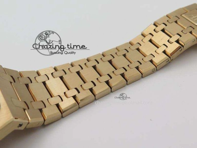 Royal Oak 41mm 15400 RG JF 1:1 Best Edition Blue Dial On RG Bracelet A3120