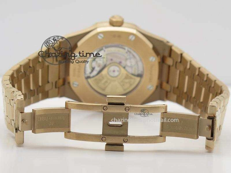 Royal Oak 41mm 15400 RG JF 1:1 Best Edition Blue Dial On RG Bracelet A3120