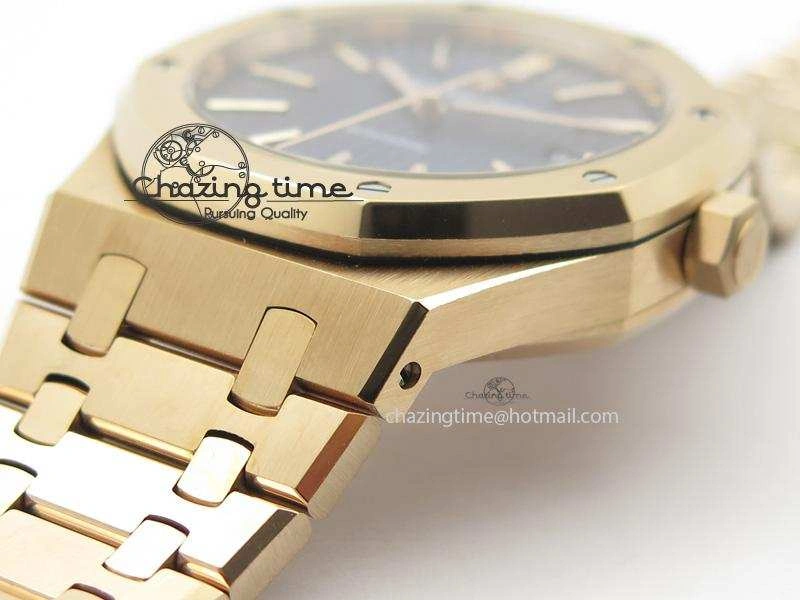 Royal Oak 41mm 15400 RG JF 1:1 Best Edition Blue Dial On RG Bracelet A3120