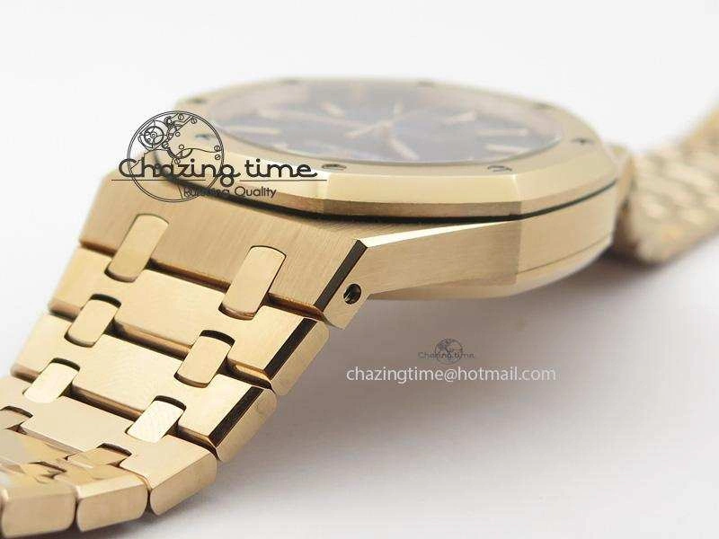 Royal Oak 41mm 15400 RG JF 1:1 Best Edition Blue Dial On RG Bracelet A3120