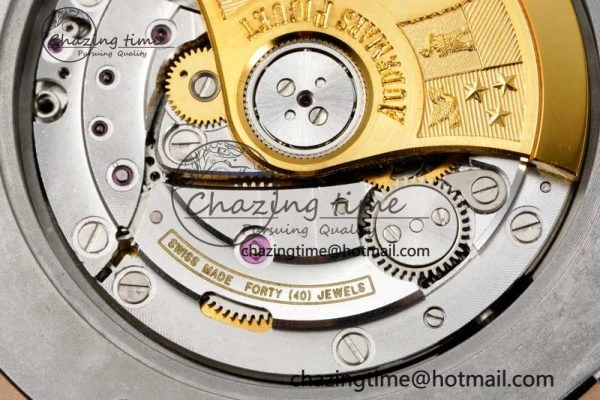 Royal Oak 41mm 15400 RG ZF 1:1 Best Edition Black Textured Dial on RG Bracelet V2 SA3120 Super Clone