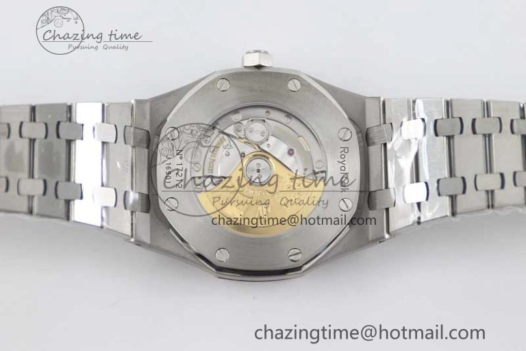 Royal Oak 41mm 15400 SS APSF 1:1 Best Edition Blue Textured Dial on SS Bracelet A3120 Super Clone
