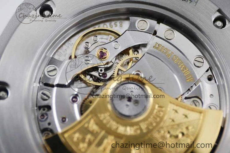 Royal Oak 41mm 15400 SS APSF 1:1 Best Edition Blue Textured Dial on SS Bracelet A3120 Super Clone