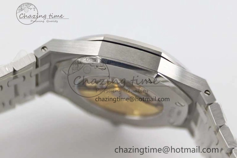 Royal Oak 41mm 15400 SS APSF 1:1 Best Edition Blue Textured Dial on SS Bracelet A3120 Super Clone