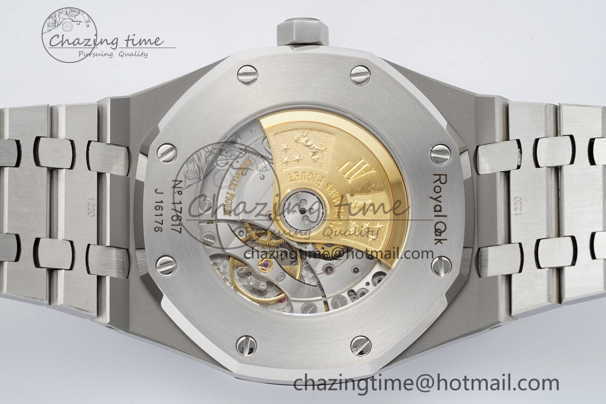 Royal Oak 41mm 15400 SS APSF 1:1 Best Edition Gray Textured Dial on SS Bracelet A3120 Super Clone V2