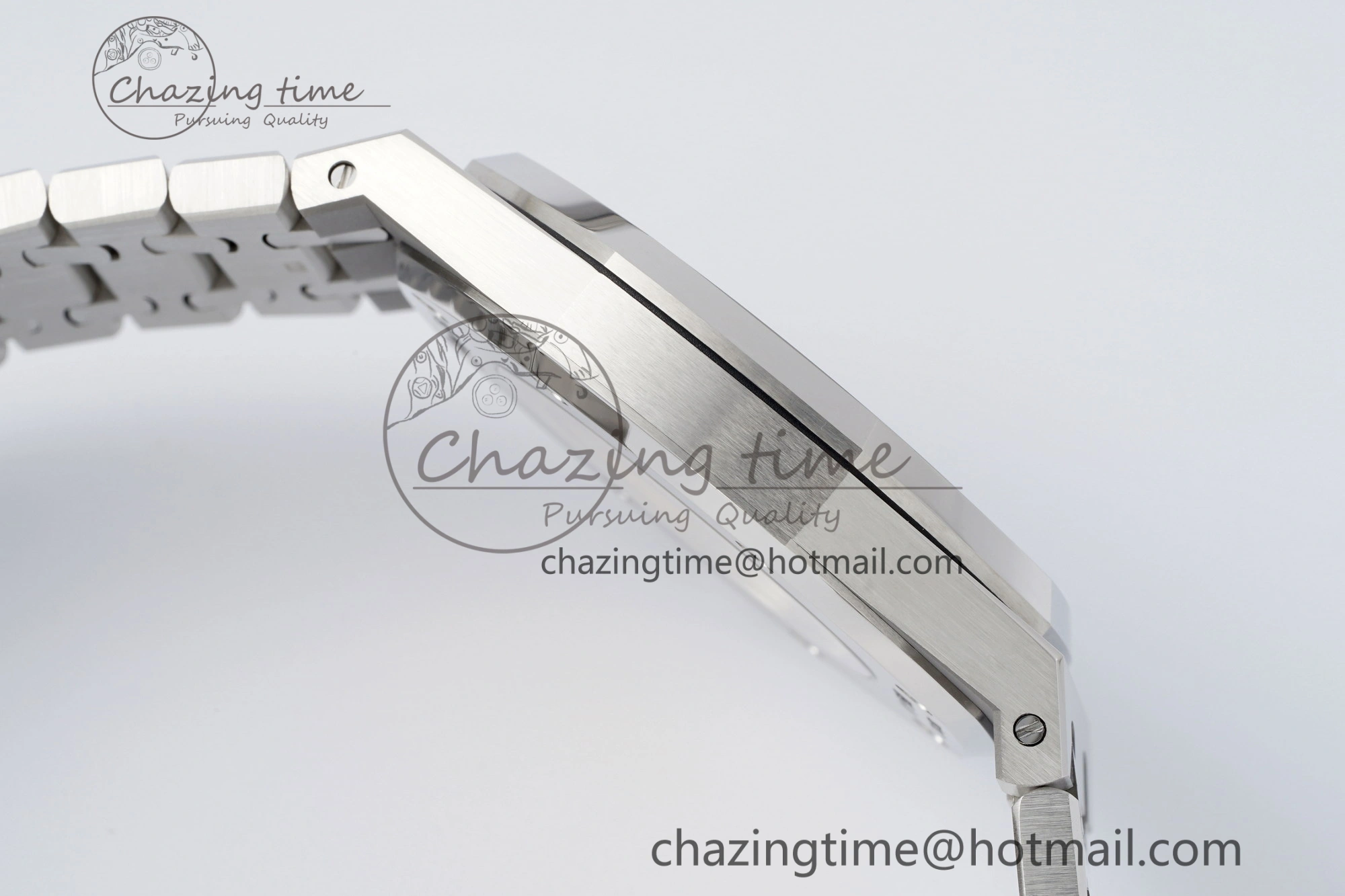 Royal Oak 41mm 15400 SS APSF 1:1 Best Edition Gray Textured Dial on SS Bracelet A3120 Super Clone V2