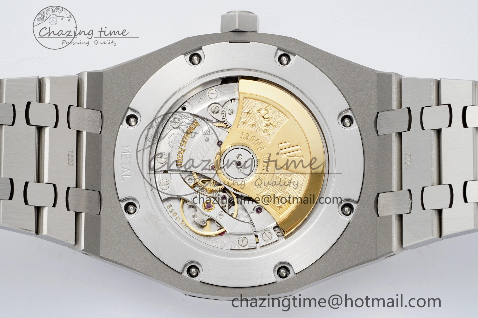 Royal Oak 41mm 15400 SS APSF 1:1 Best Edition Gray Textured Dial on SS Bracelet A3120 Super Clone V2