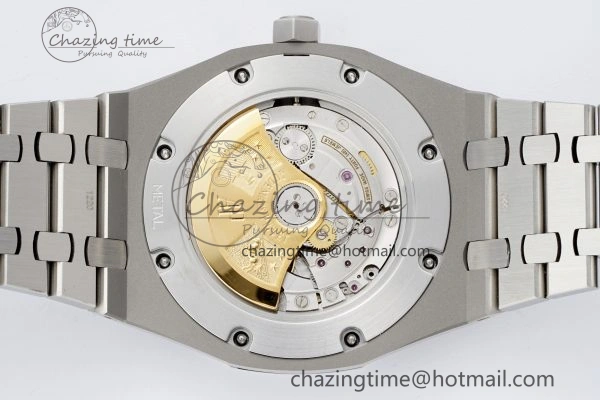 Royal Oak 41mm 15400 SS APSF 1:1 Best Edition Gray Textured Dial on SS Bracelet A3120 Super Clone V2