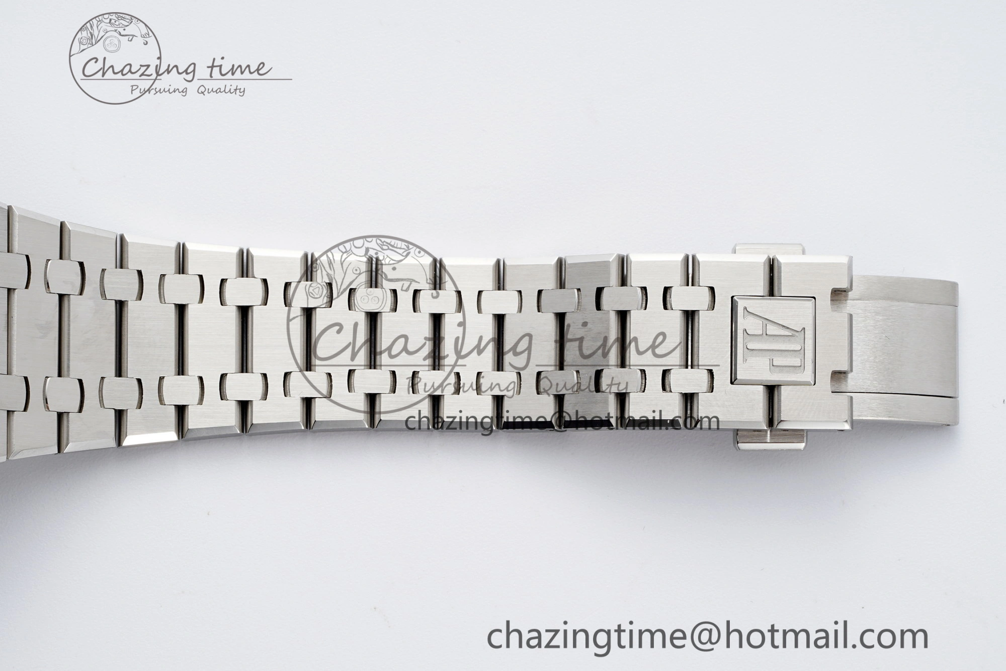 Royal Oak 41mm 15400 SS APSF 1:1 Best Edition Gray Textured Dial on SS Bracelet A3120 Super Clone V2
