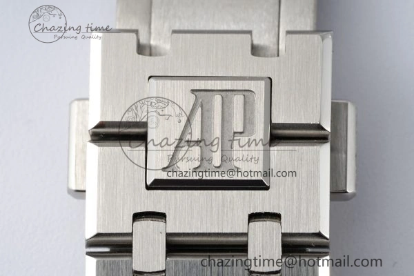 Royal Oak 41mm 15400 SS APSF 1:1 Best Edition Gray Textured Dial on SS Bracelet A3120 Super Clone V2