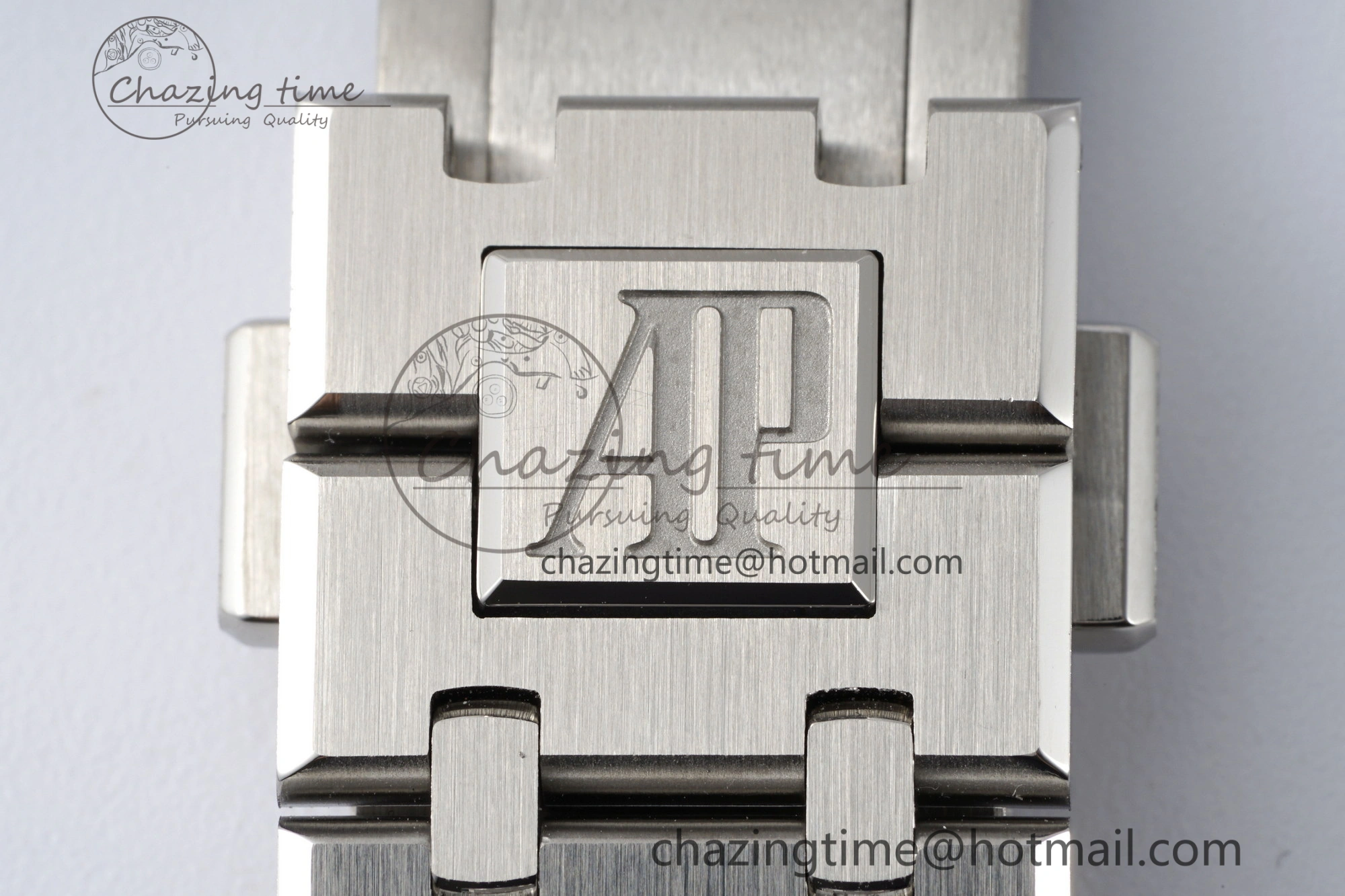 Royal Oak 41mm 15400 SS APSF 1:1 Best Edition Gray Textured Dial on SS Bracelet A3120 Super Clone V2