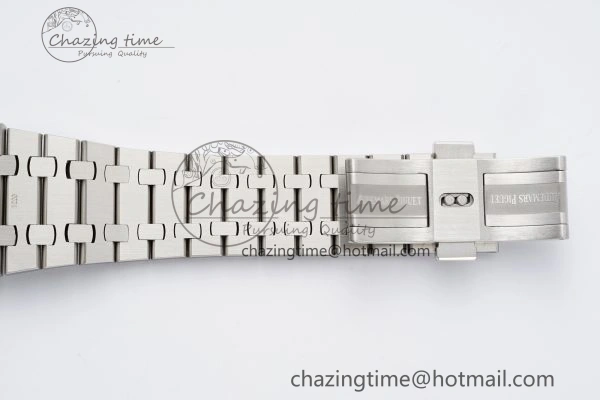 Royal Oak 41mm 15400 SS APSF 1:1 Best Edition Gray Textured Dial on SS Bracelet A3120 Super Clone V2