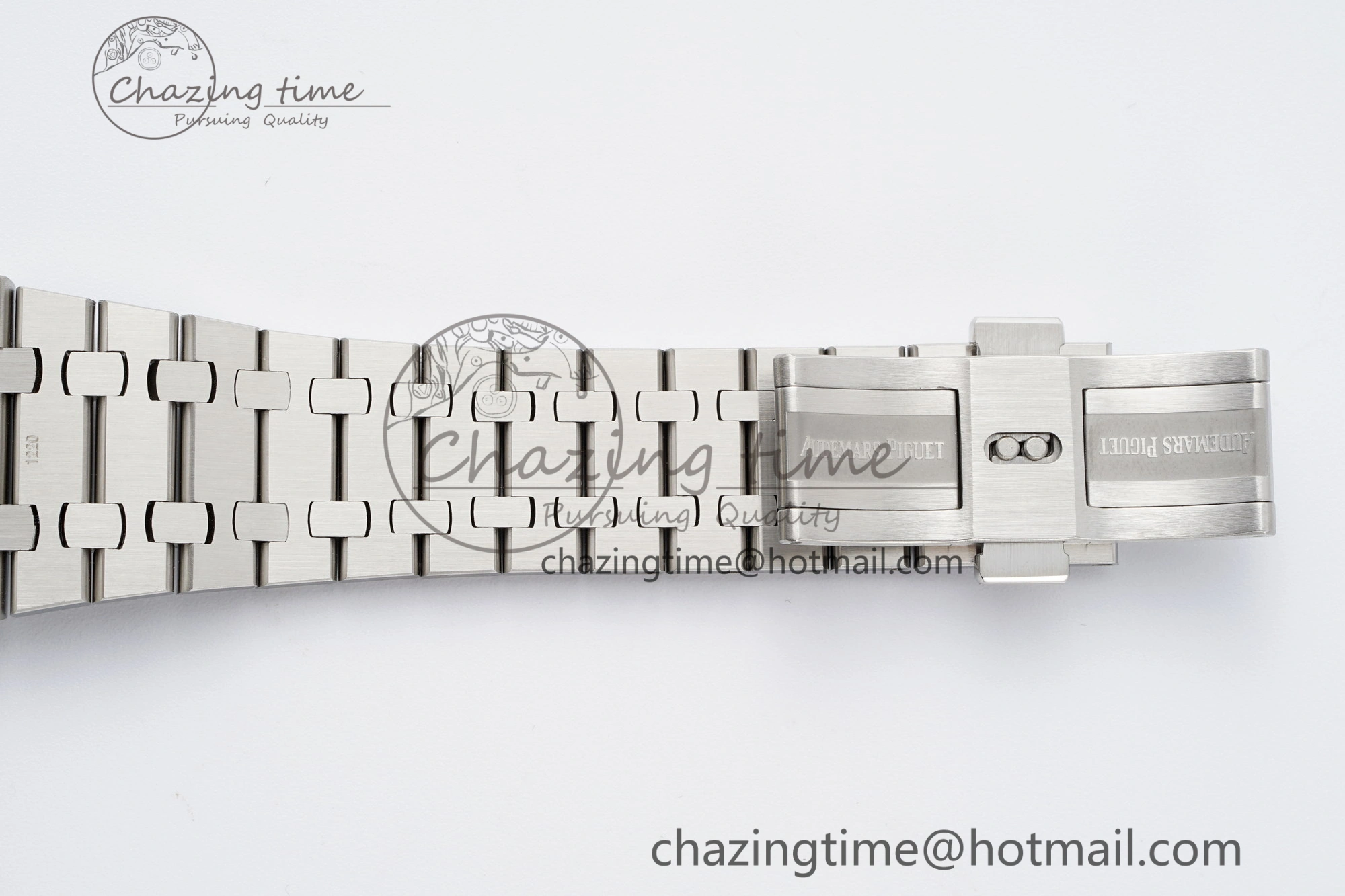 Royal Oak 41mm 15400 SS APSF 1:1 Best Edition Gray Textured Dial on SS Bracelet A3120 Super Clone V2