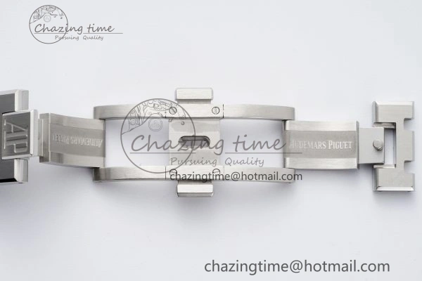 Royal Oak 41mm 15400 SS APSF 1:1 Best Edition Gray Textured Dial on SS Bracelet A3120 Super Clone V2