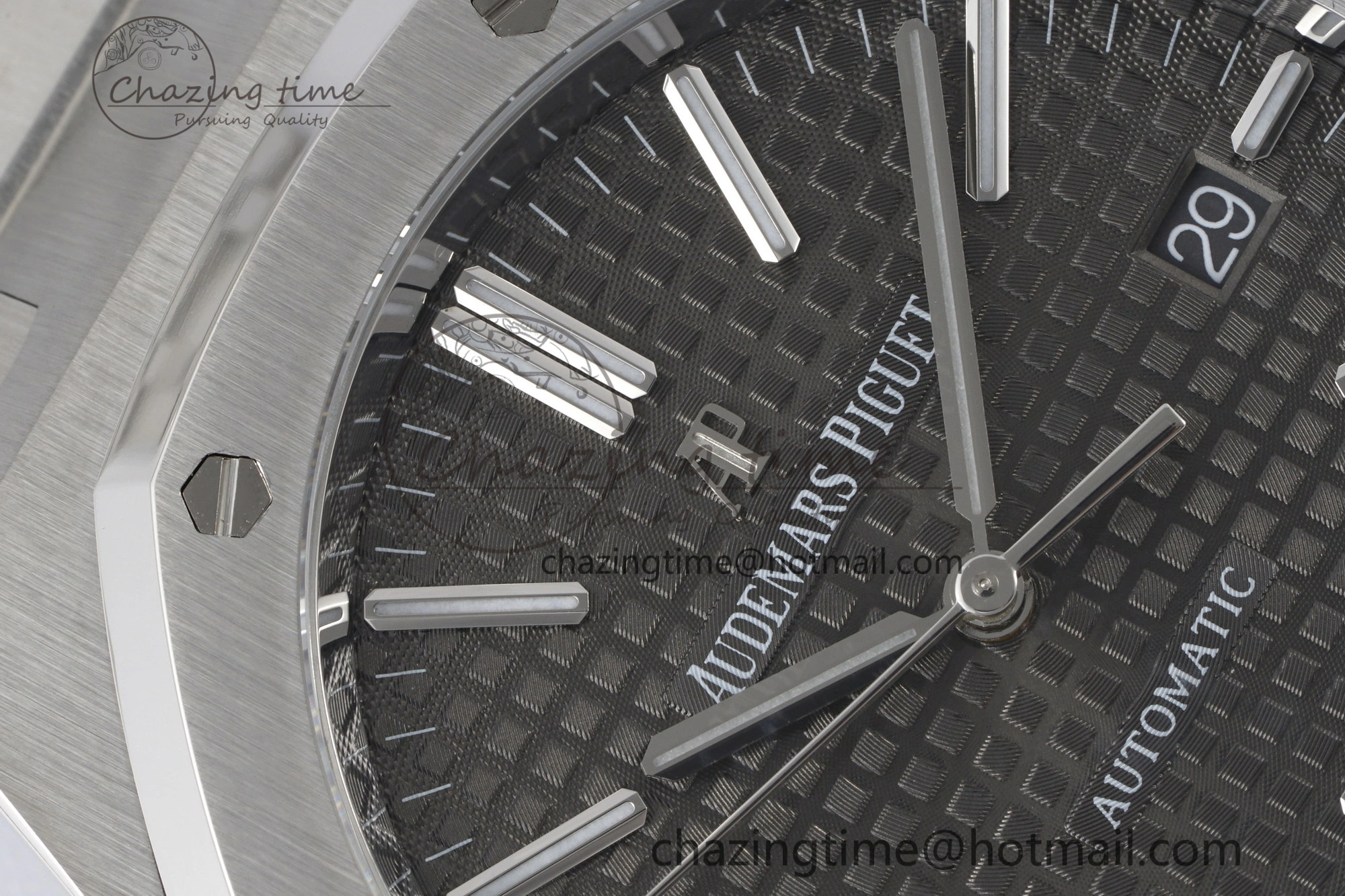 Royal Oak 41mm 15400 SS APSF 1:1 Best Edition Gray Textured Dial on SS Bracelet A3120 Super Clone V2