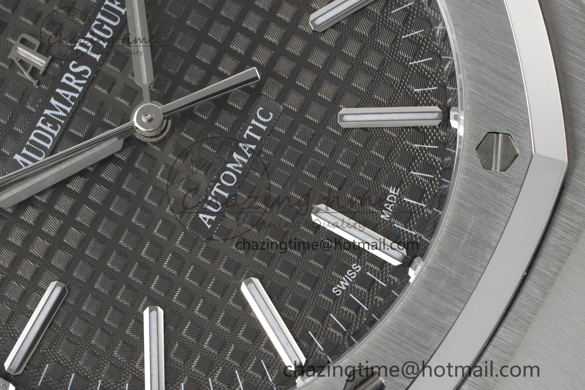 Royal Oak 41mm 15400 SS APSF 1:1 Best Edition Gray Textured Dial on SS Bracelet A3120 Super Clone V2