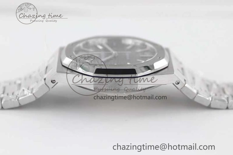 Royal Oak 41mm 15400 SS APSF 1:1 Best Edition Gray Textured Dial on SS Bracelet A3120 Super Clone