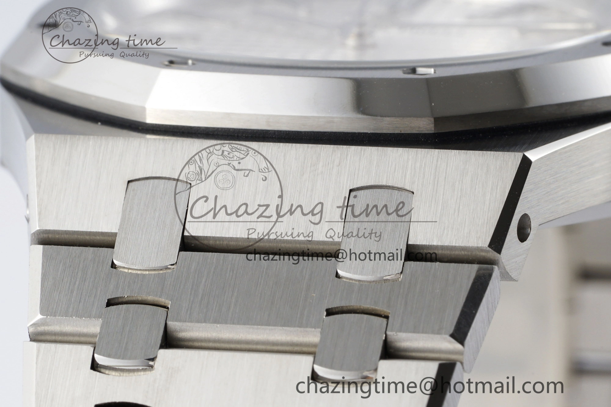 Royal Oak 41mm 15400 SS APSF 1:1 Best Edition White Textured Dial on SS Bracelet A3120 Super Clone V2
