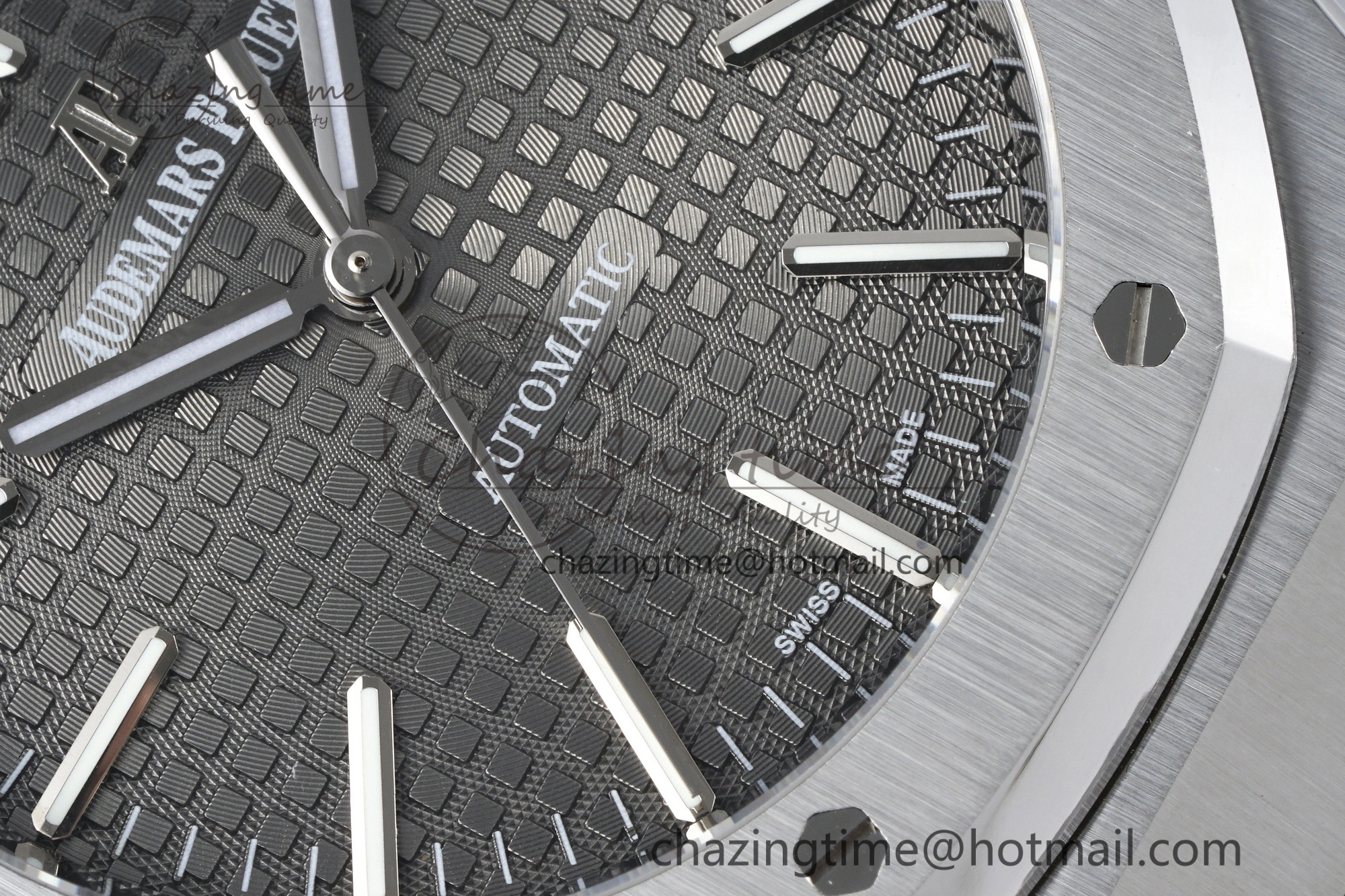 Royal Oak 41mm 15400 SS IPF 1:1 Best Edition Gray Textured Dial on SS Bracelet SA3120 Super Clone