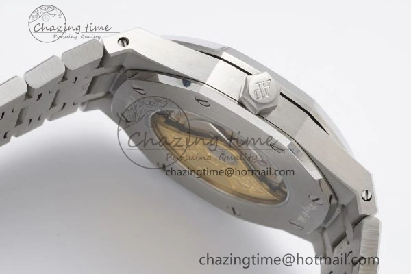 Royal Oak 41mm 15400 SS IPF 1:1 Best Edition Gray Textured Dial on SS Bracelet SA3120 Super Clone