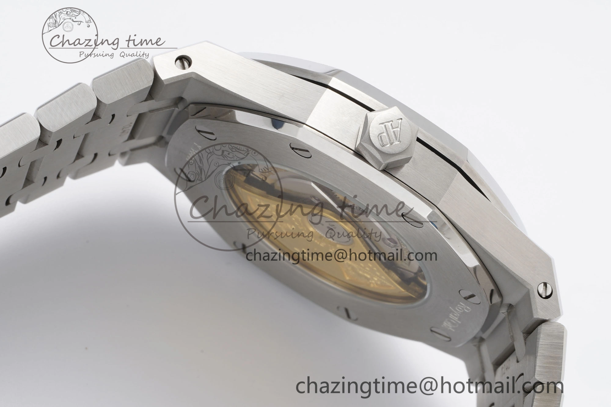 Royal Oak 41mm 15400 SS IPF 1:1 Best Edition Gray Textured Dial on SS Bracelet SA3120 Super Clone