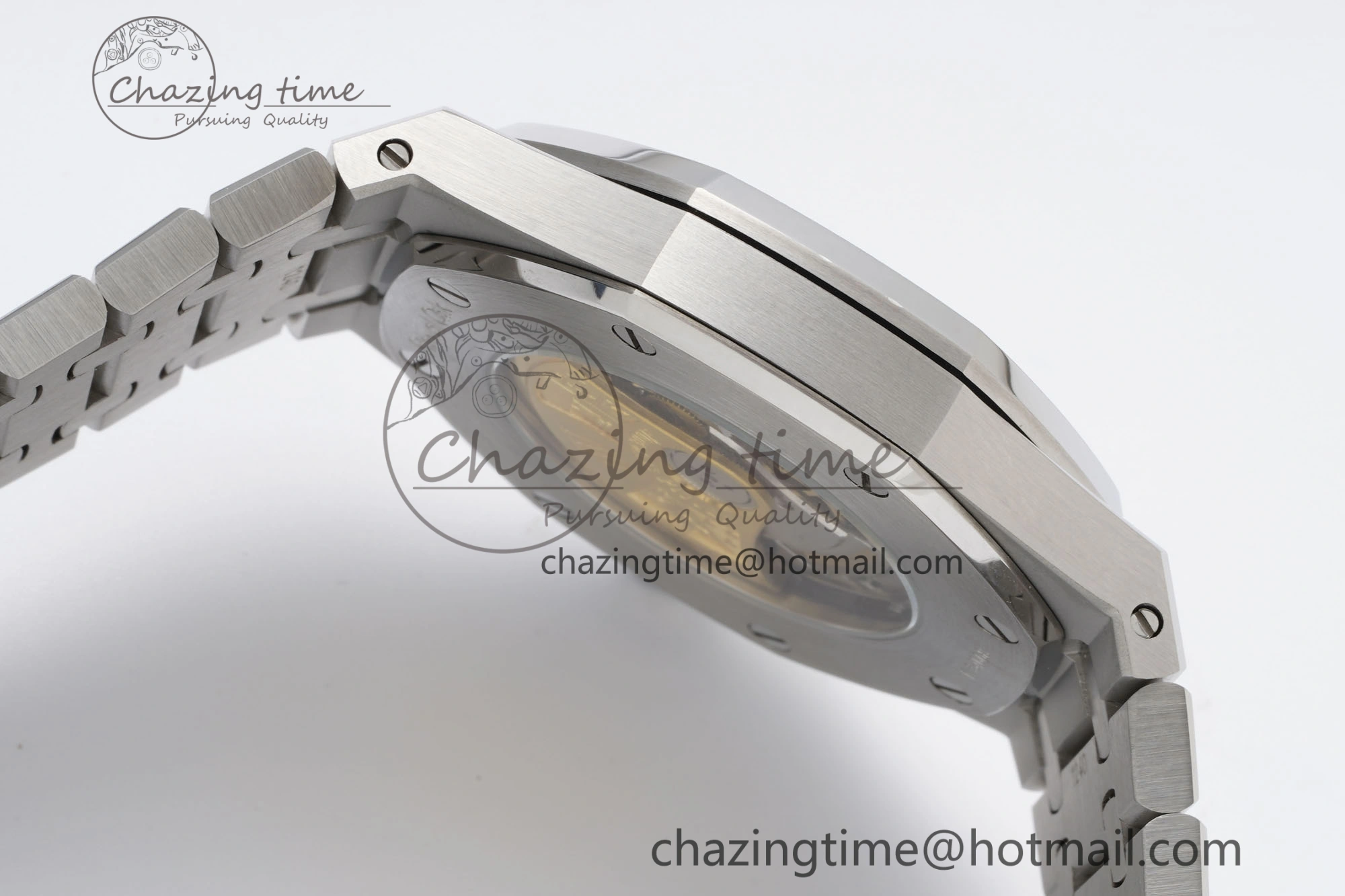 Royal Oak 41mm 15400 SS IPF 1:1 Best Edition Gray Textured Dial on SS Bracelet SA3120 Super Clone