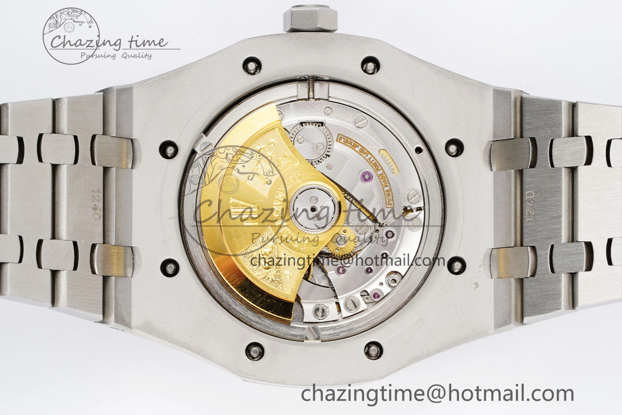 Royal Oak 41mm 15400 SS IPF 1:1 Best Edition Gray Textured Dial on SS Bracelet SA3120 Super Clone