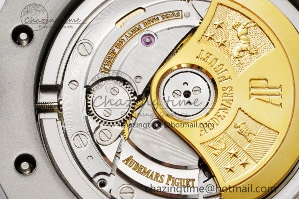 Royal Oak 41mm 15400 SS IPF 1:1 Best Edition Gray Textured Dial on SS Bracelet SA3120 Super Clone