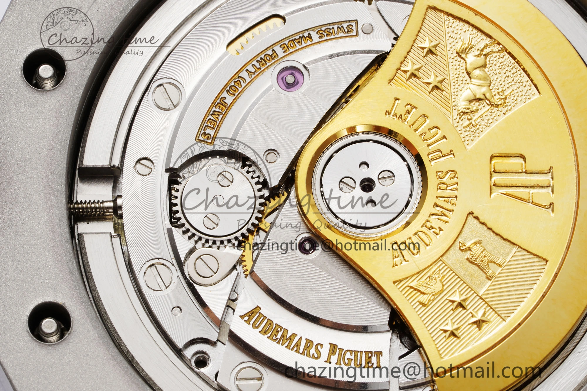 Royal Oak 41mm 15400 SS IPF 1:1 Best Edition Gray Textured Dial on SS Bracelet SA3120 Super Clone