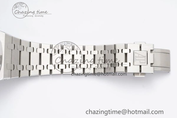 Royal Oak 41mm 15400 SS IPF 1:1 Best Edition Gray Textured Dial on SS Bracelet SA3120 Super Clone
