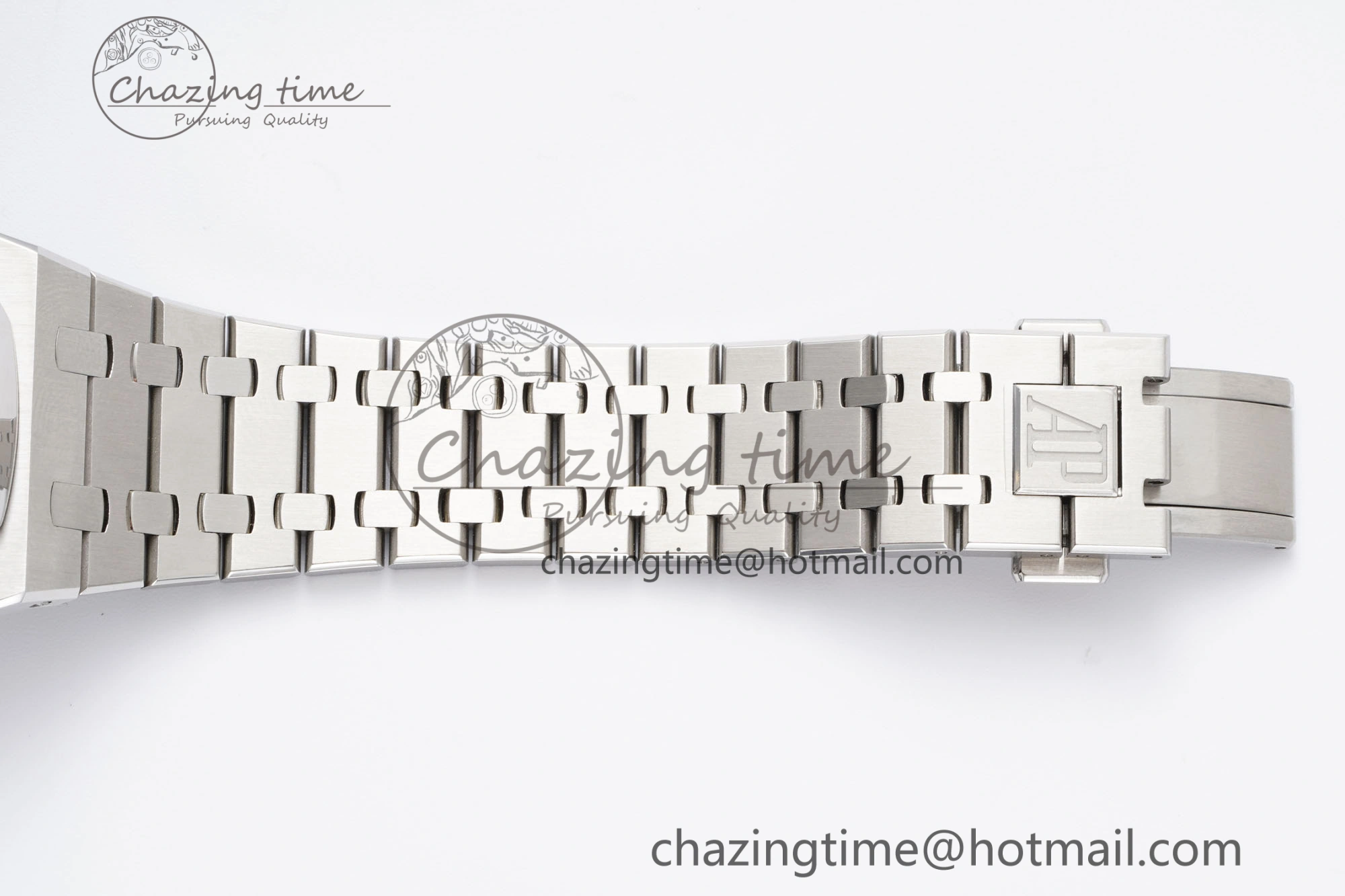 Royal Oak 41mm 15400 SS IPF 1:1 Best Edition Gray Textured Dial on SS Bracelet SA3120 Super Clone