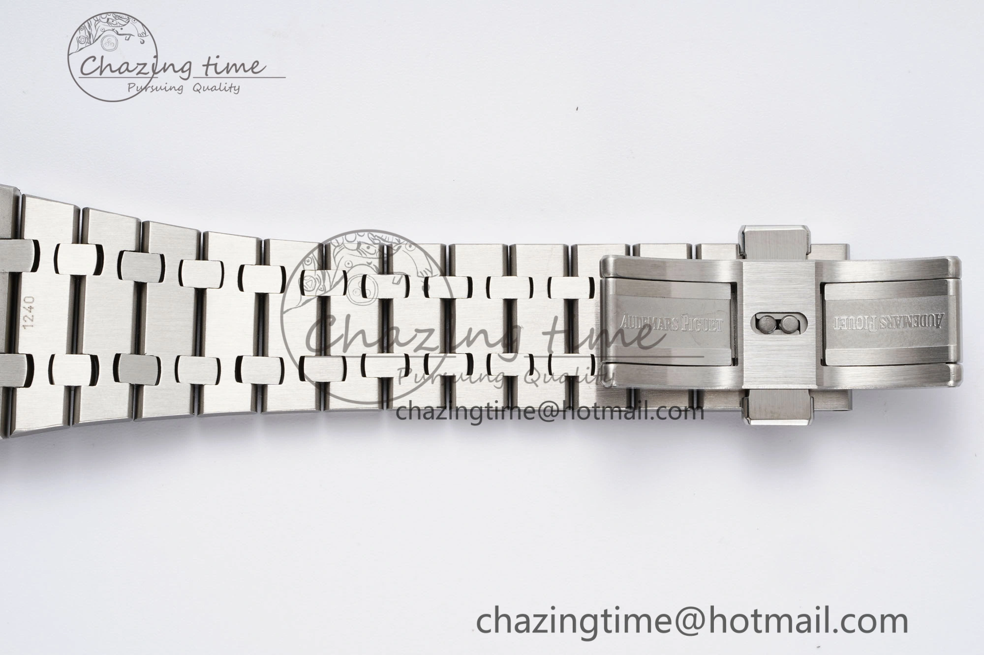 Royal Oak 41mm 15400 SS IPF 1:1 Best Edition Gray Textured Dial on SS Bracelet SA3120 Super Clone