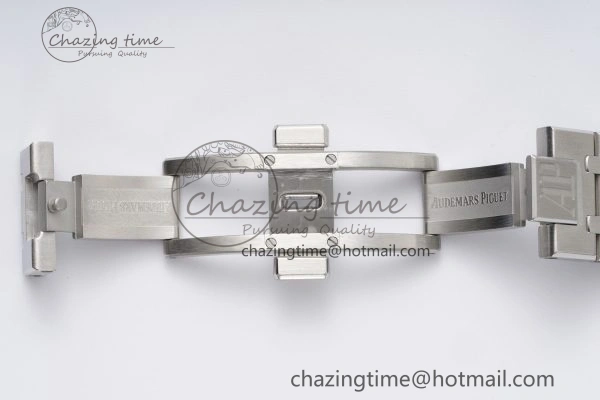 Royal Oak 41mm 15400 SS IPF 1:1 Best Edition Gray Textured Dial on SS Bracelet SA3120 Super Clone