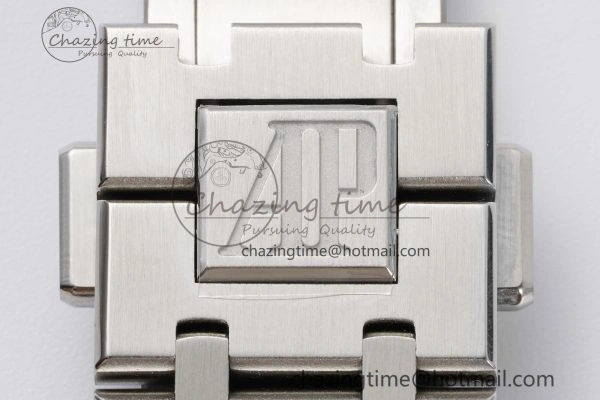 Royal Oak 41mm 15400 SS IPF 1:1 Best Edition Gray Textured Dial on SS Bracelet SA3120 Super Clone